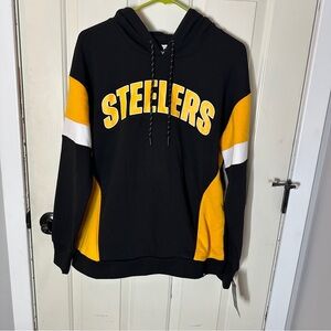 Fanatics Black and Yellow Steelers Hoodie Women’s Medium NWT